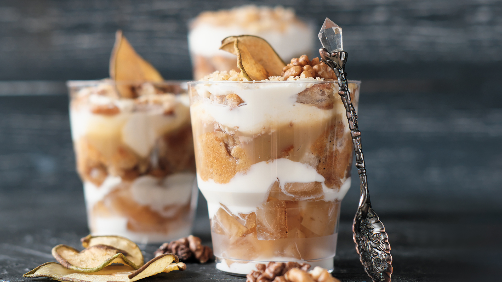 Bicchierini pere e mascarpone