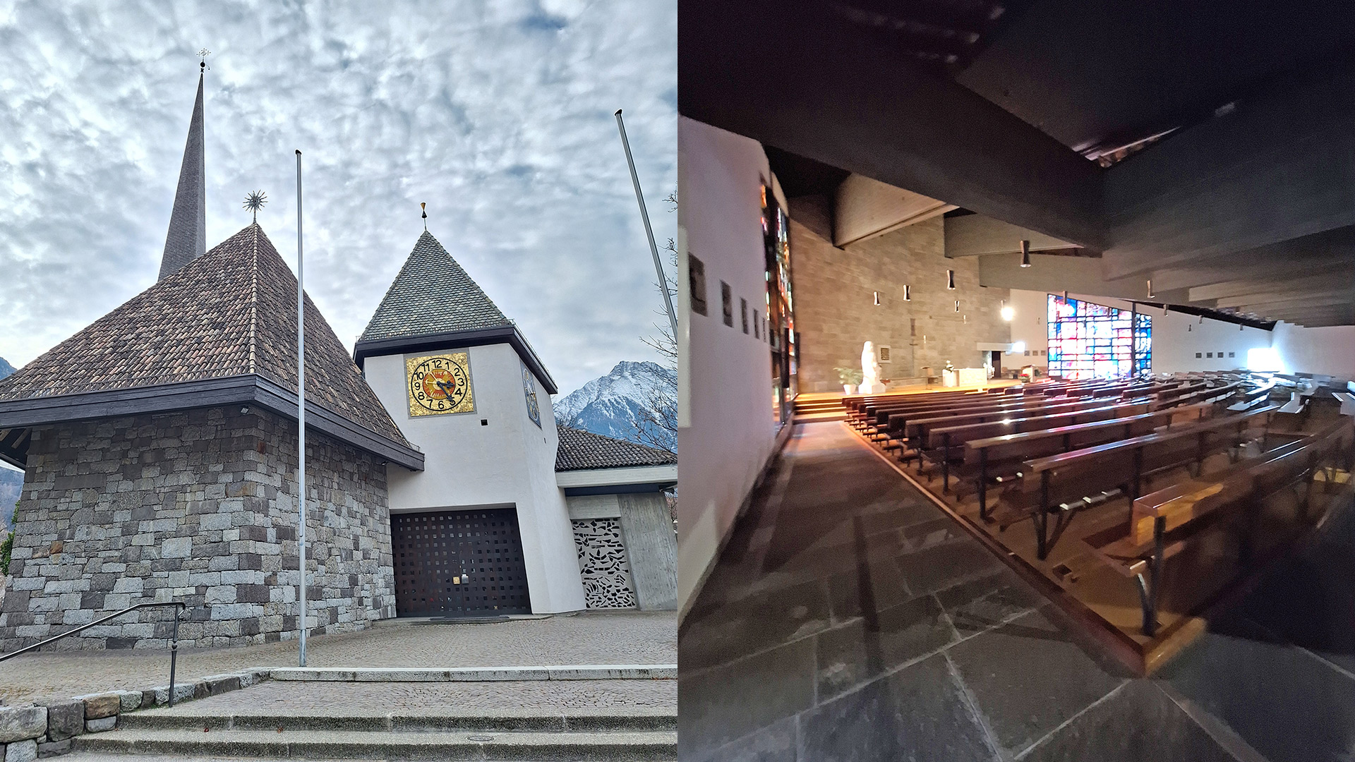 Susanne Demmel Brunner e le grandi vetrate nella chiesa di Lagundo