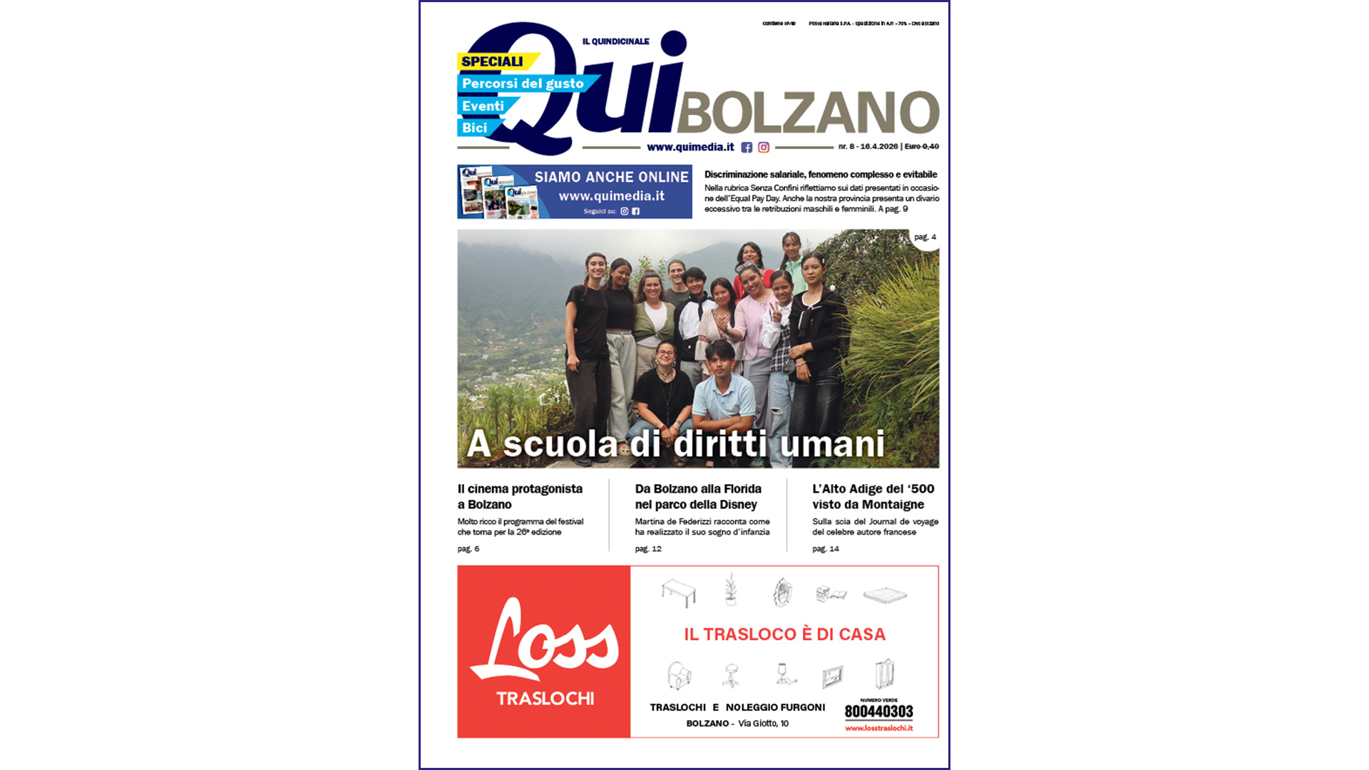 QuiBolzano – nr8 – 16.4.2026