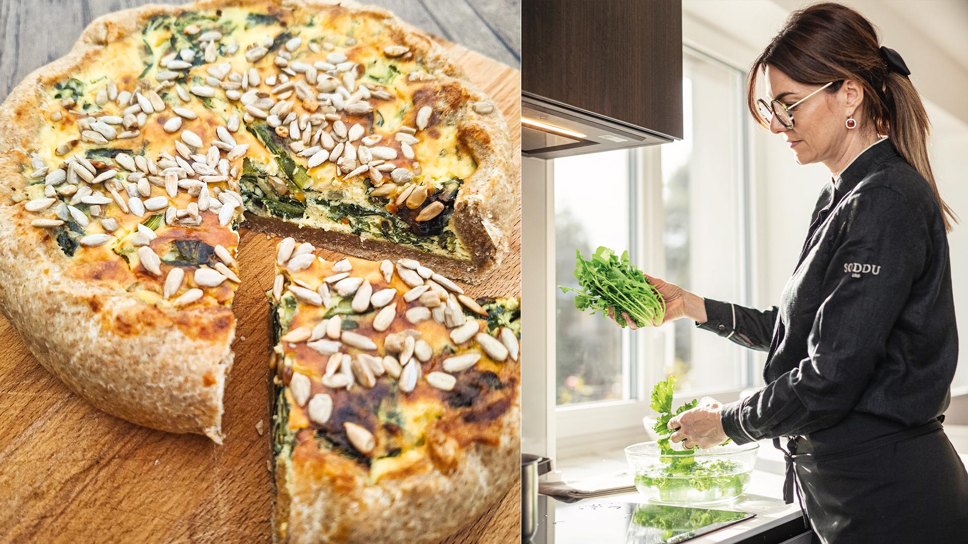 Rustica: Torta salata integrale alle erbette invernali