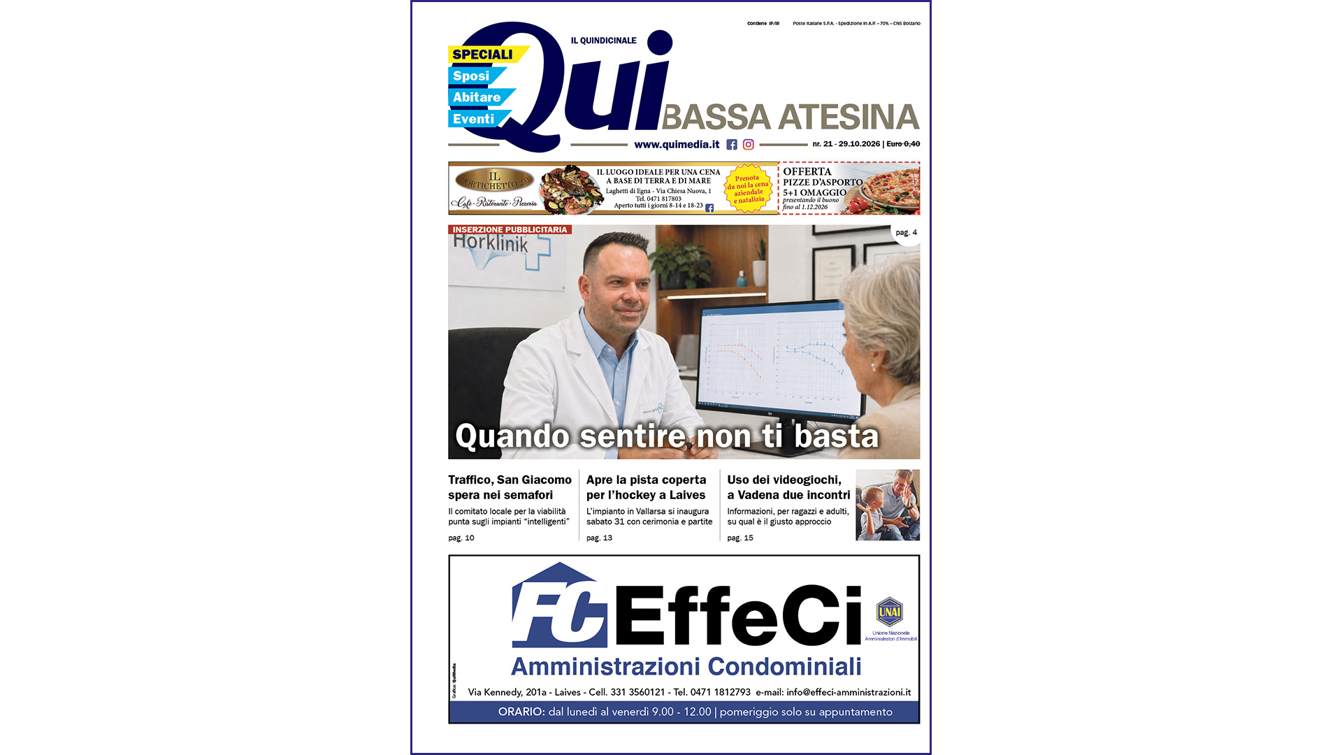 QuiBassa Atesina – nr. 21 – 29.10.2026